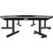 Global Industrial Hexagon Outdoor Tree Bench, Expanded Metal, 73L x 63W x 18H, Black 277530BK - alternate 3